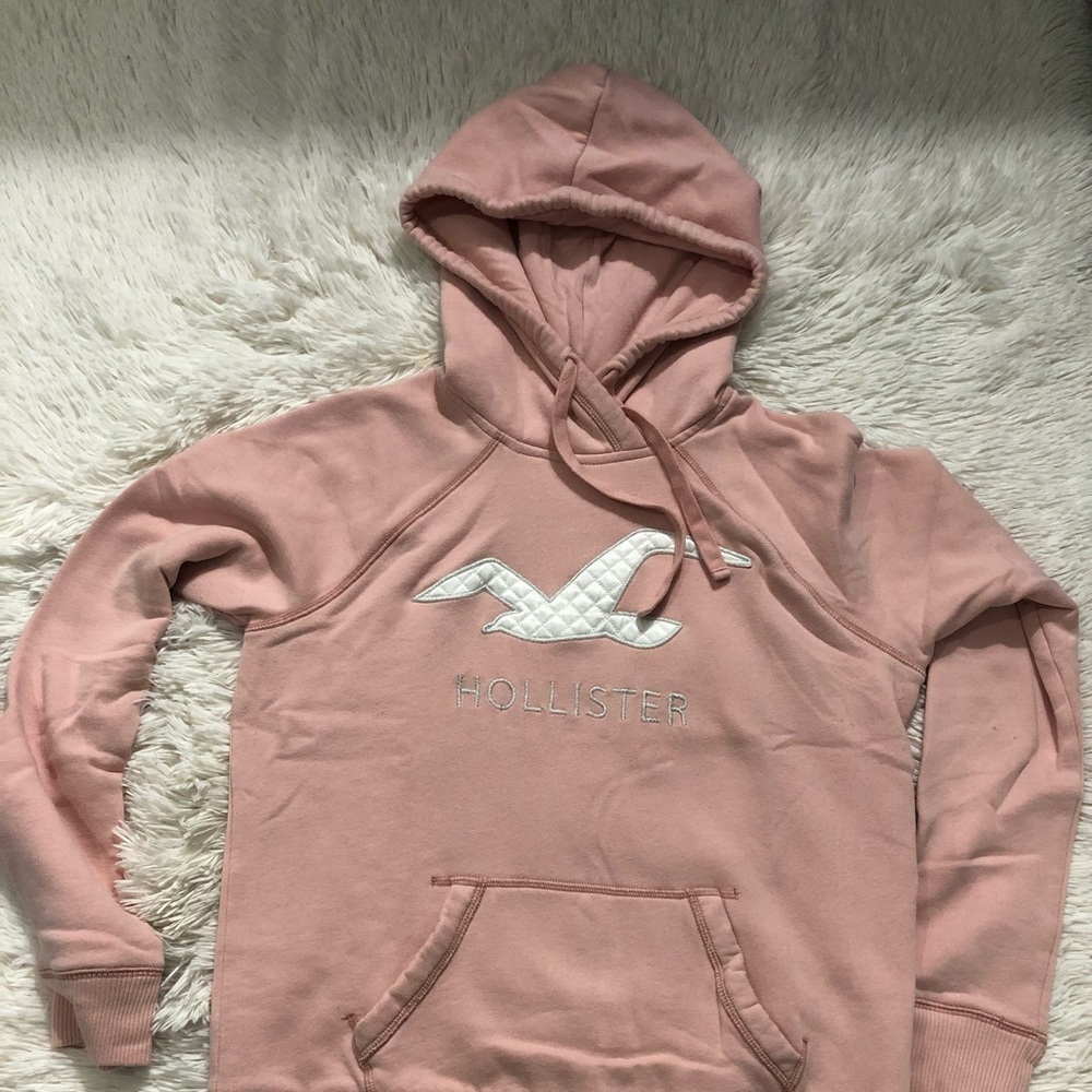 Hollister pink hoodie